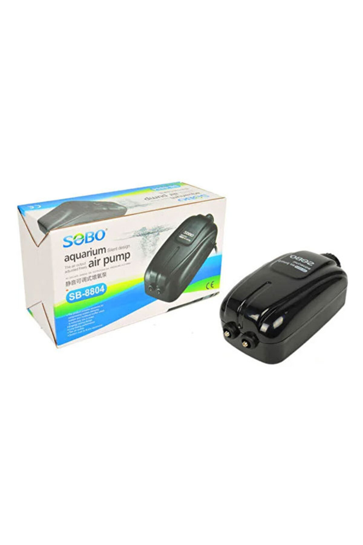SOBO SB-8804 Hassas Ayarlı Çift Çıkışlı Hava Pompası
