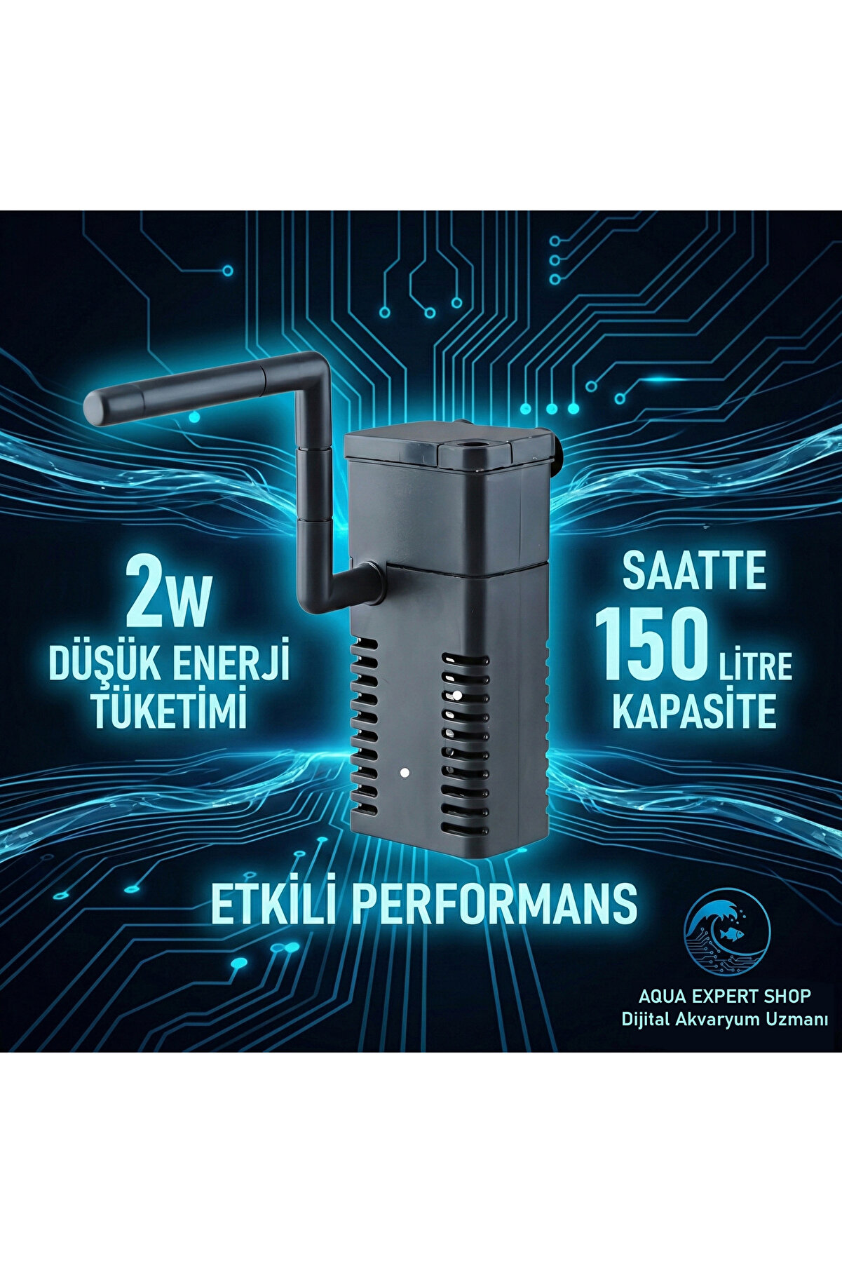 SOBO WP-300F Mini Akvaryum İç Filtre (2W - 150 L/H)