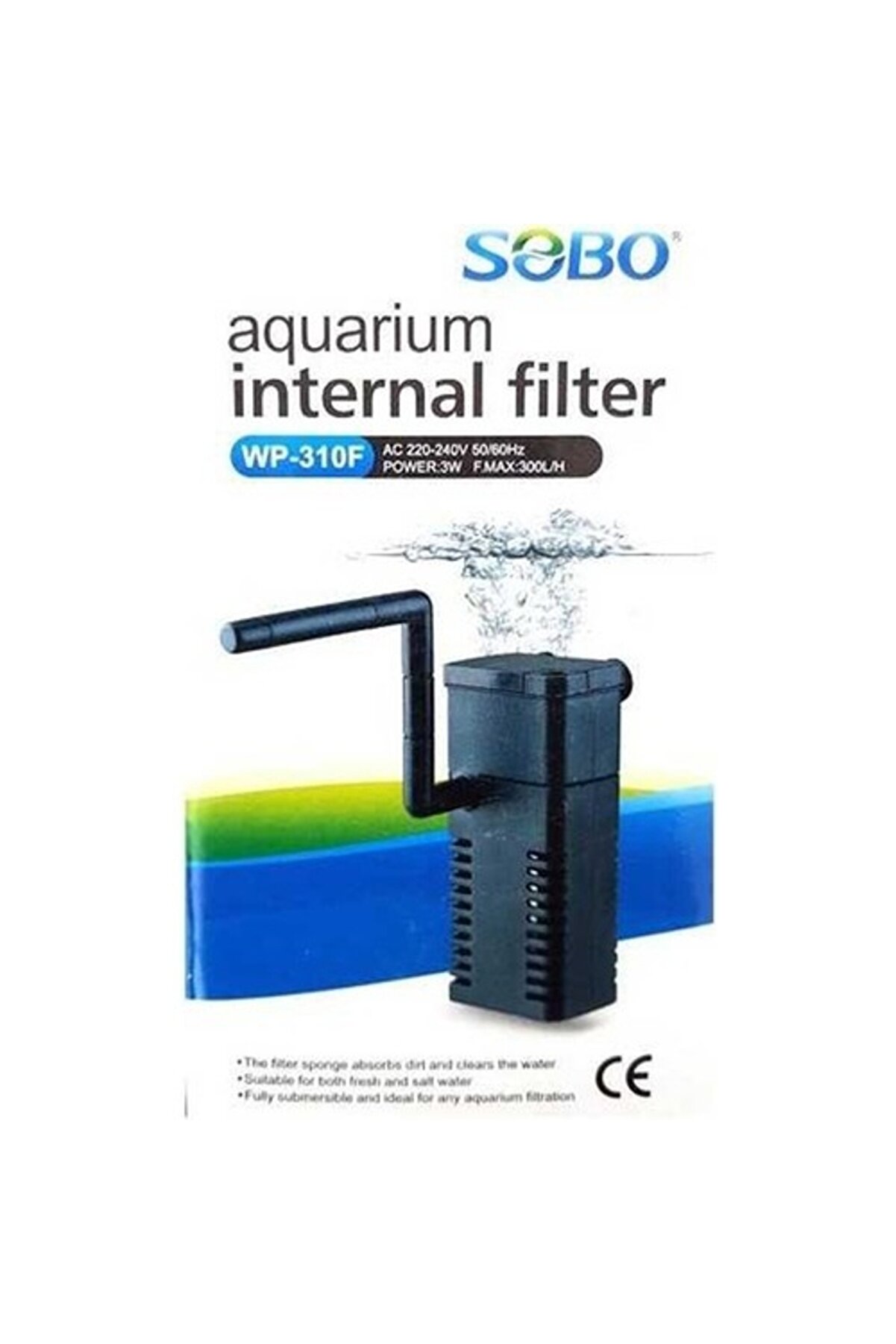 SOBO WP-310F Akvaryum İç Filtre (3W - 300 L/H)