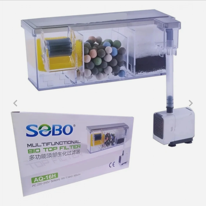 SOBO AQ-16H Akvaryum Şelale (Askı) Filtre (4W - 400 L/H)