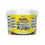 Tetra Cichlid Algae Mini Ufak Taneli Bitkisel Cichlid Balık Yemi - 10LT