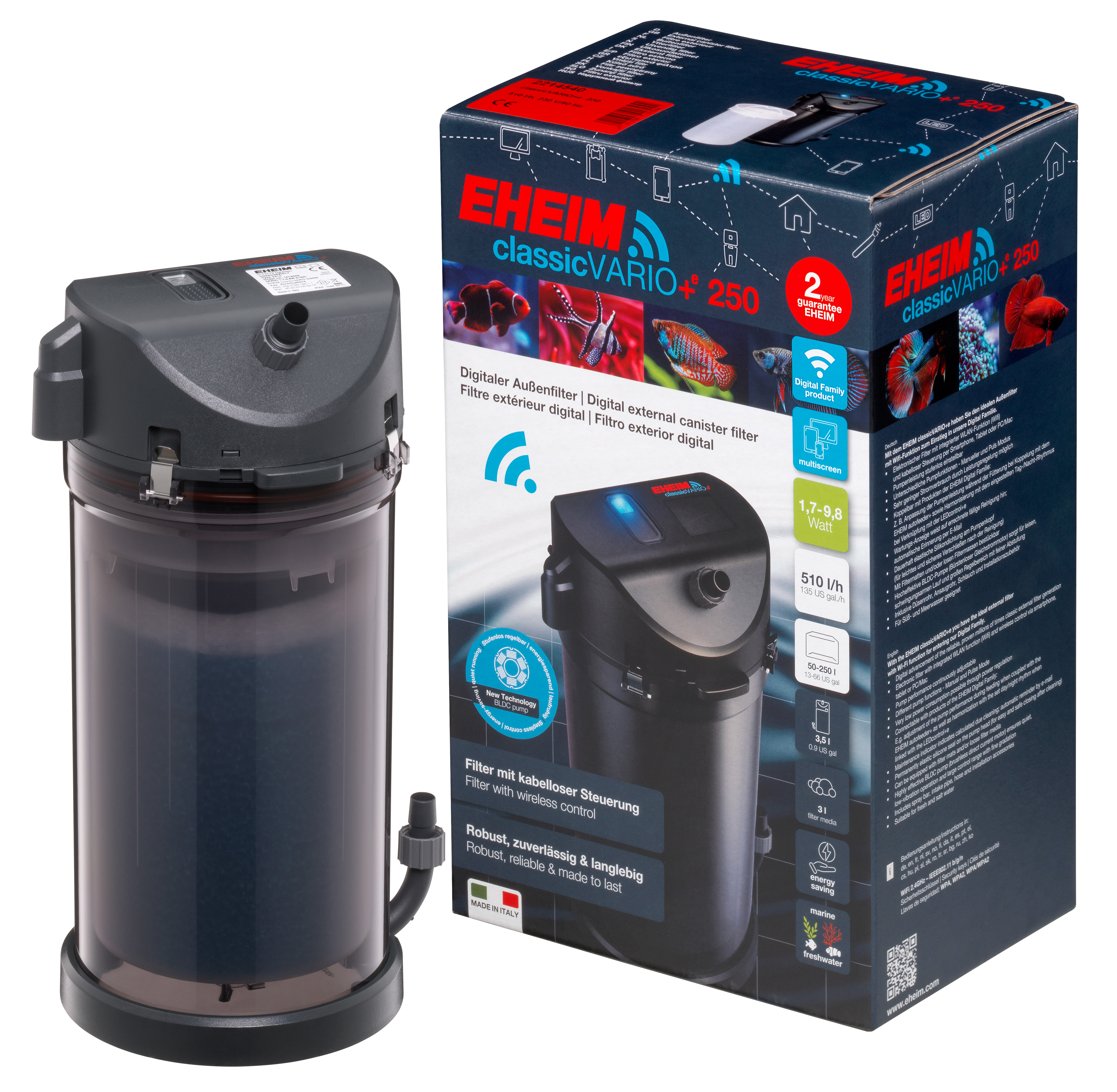 EHEIM classicVARIO+e 250 Dış Filtre