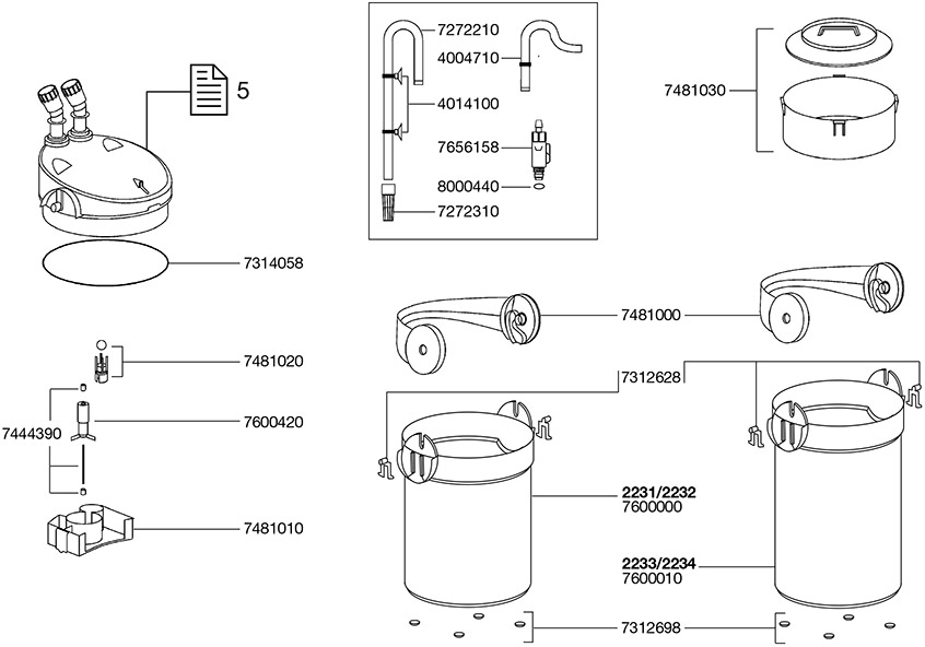 EHEIM Dış Filtre Pervanesi 2235-36