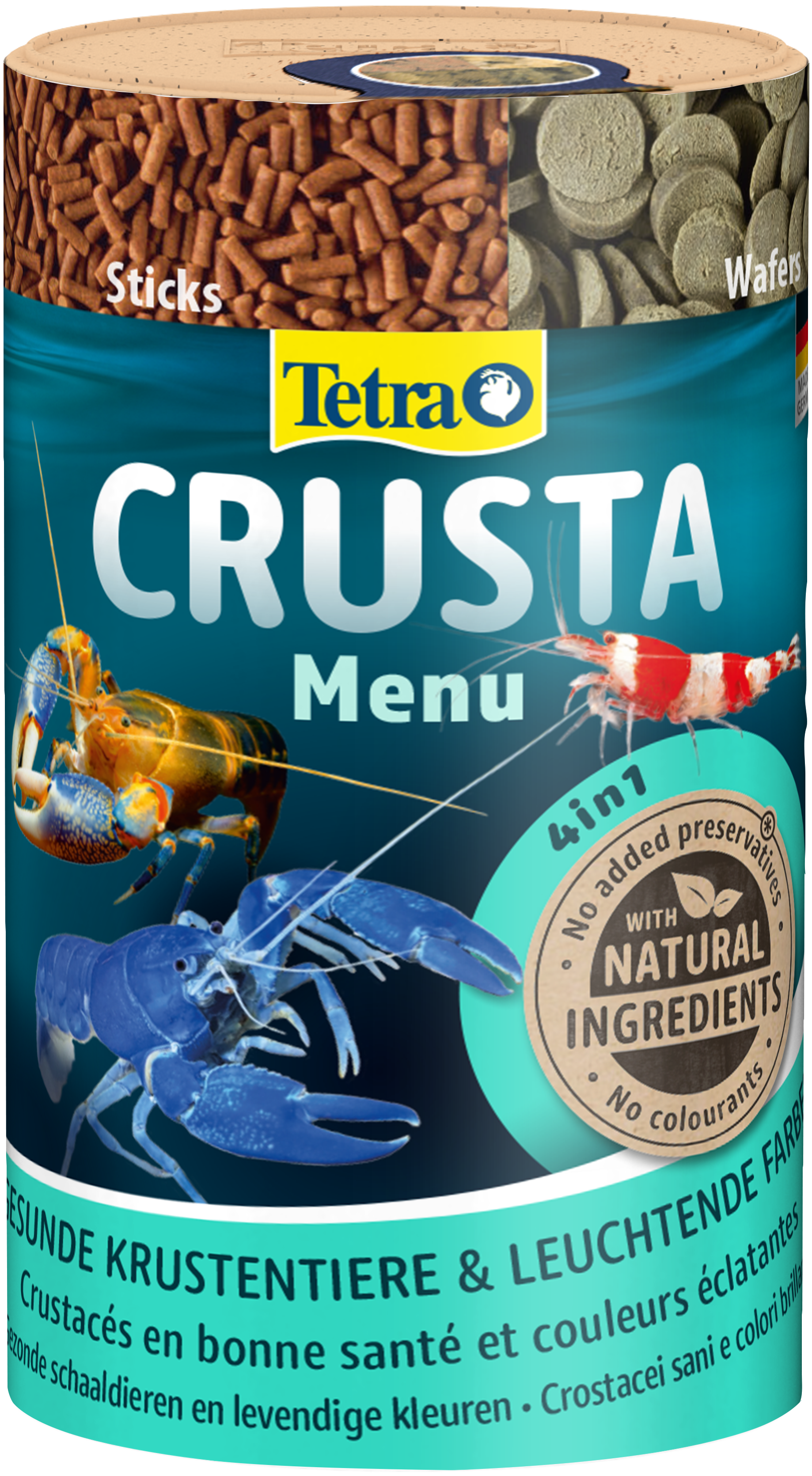 Tetra Crusta Menu Karides Kerevit ve Kabuklu Canlılar Yemi - 100ML